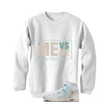 Off-White x Air Jordan 1 High OG Alaska Matching T-Shirt, Sweatshirts & Hoodies White T-Shirt (Me Vs Me)| illcurrency