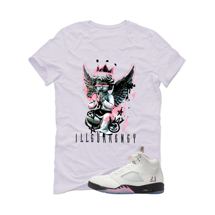 Air Jordan 5 OG 35th Anniversary Matching T-Shirt, Sweatshirts & Hoodies White T-Shirt (Graffiti Angel)| illcurrency