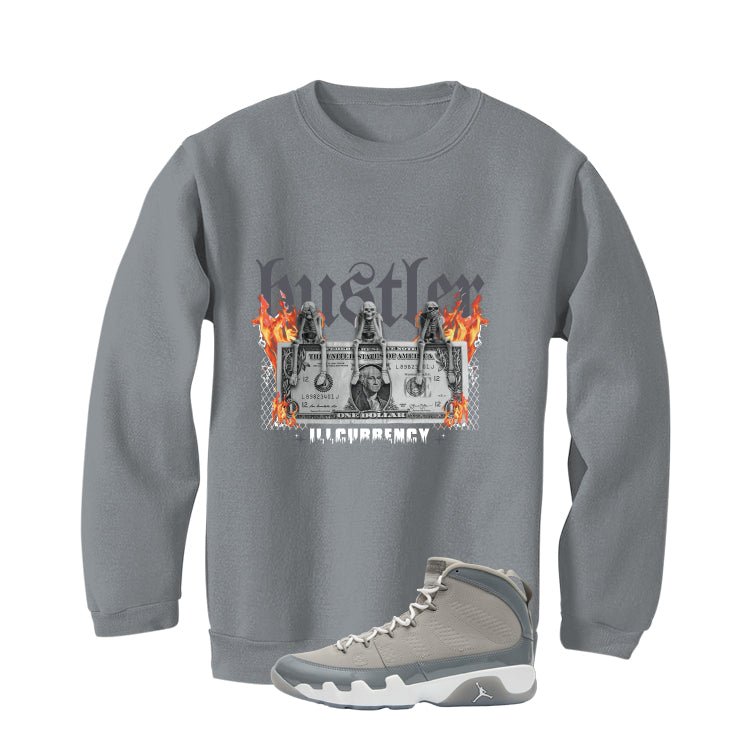 Air Jordan 9 Cool Grey Grey T-Shirt (See No Evil Hustler)| illcurrency