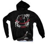 Air Jordan 5 Black Metallic Reimagined Black T-Shirt (Smile)| illcurrency