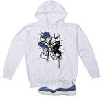 Air Jordan 11 Low Diffused Blue White T-Shirt (Iron Bull)| illcurrency
