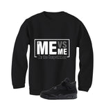 Air Jordan 4 Black Cat Matching T-Shirt, Sweatshirts & Hoodies Black T-Shirt (Me Vs Me)| illcurrency