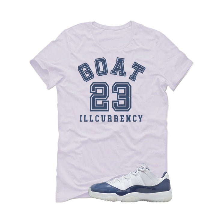 Air Jordan 11 Low Diffused Blue White T-Shirt (GOAT 23)| illcurrency