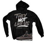 Air Jordan 4 Cave Stone Black T-Shirt (They not like us)| illcurrency