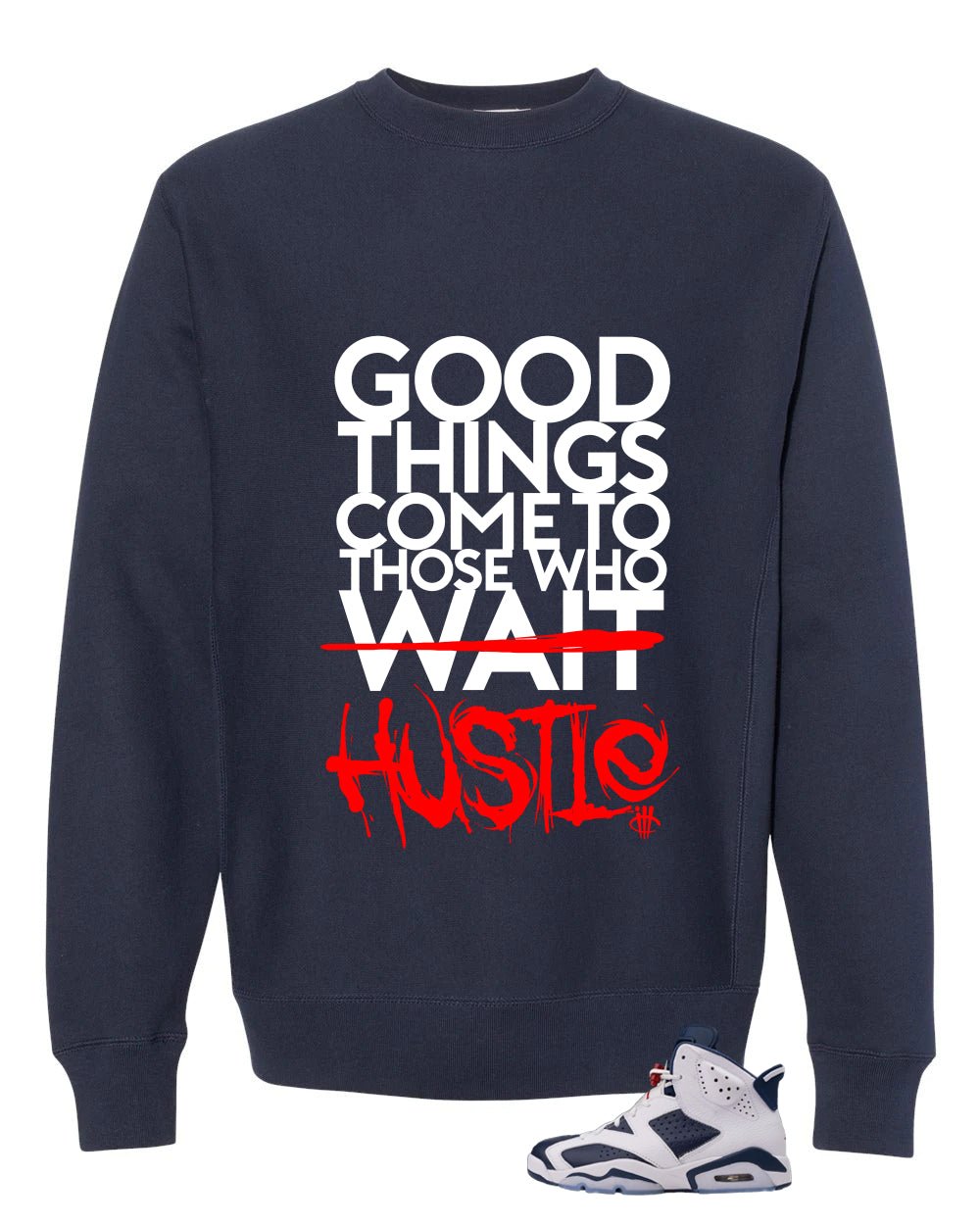 Air Jordan 6 Olympic | illcrrency Navy Blue T-Shirt (Good Things)| illcurrency
