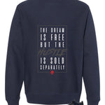 Levi’s x Air Jordan 3 Rigid Matching T-Shirt, Sweatshirts & Hoodies Navy Blue T-Shirt (The Dream Is Free)| illcurrency