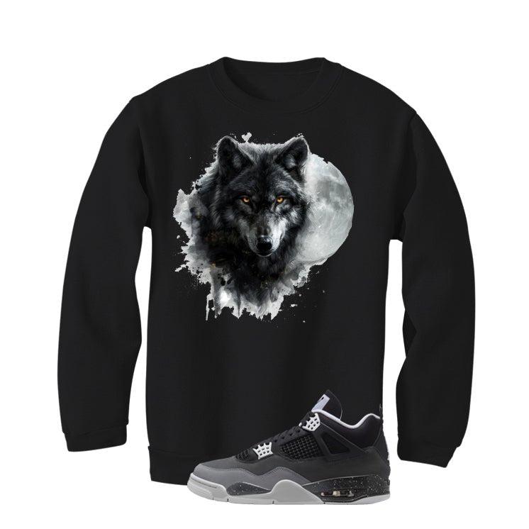 Air Jordan 4 Fear Pack Black T-Shirt (Moon Wolf)| illcurrency