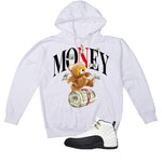 Air Jordan 12 Taxi Matching T-Shirt, Sweatshirts & Hoodies White T-Shirt (Money Bear)| illcurrency