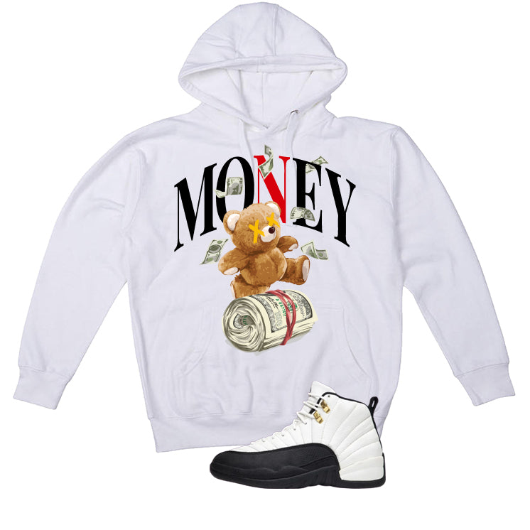 Air Jordan 12 Taxi Matching T-Shirt, Sweatshirts & Hoodies White T-Shirt (Money Bear)| illcurrency