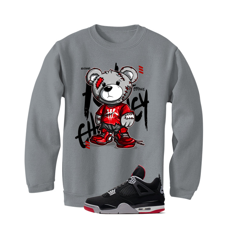 Air Jordan 4 Bred Matching T-Shirt Stitchez
