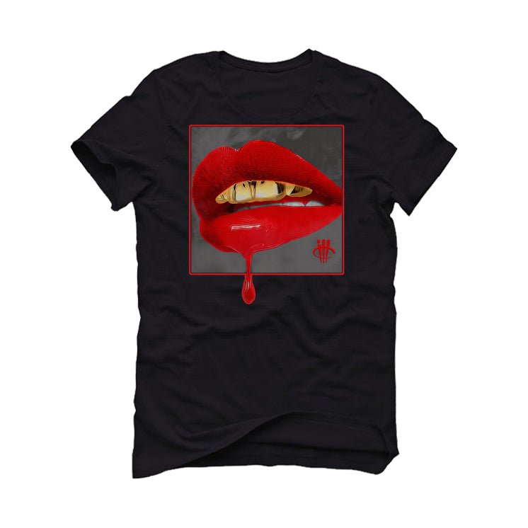 Air Jordan 13 Wolf Grey - Black T-Shirt (LIPSTICK)
