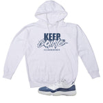 Air Jordan 11 Low Diffused Blue White T-Shirt (keep Going)| illcurrency