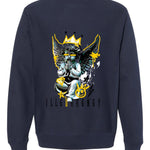 Nike Dunk Low “Michigan” | illcurrency Navy Blue T-Shirt (Graffiti Angel)