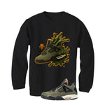 Undefeated x Air Jordan 4 Black T-Shirt (Splash Shoe)| illcurrency