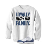 Air Jordan 11 Low Diffused Blue White T-Shirt (Loyalty)| illcurrency