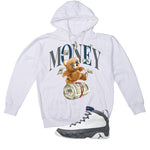 Air Jordan 9 Flint Grey Matching T-Shirt, Sweatshirts & Hoodies White T-Shirt (Money Bear)| illcurrency