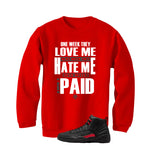 Air Jordan 12 Bloodline Matching T-Shirt, Sweatshirts, & Hoodies Red T-Shirt (Paid)| illcurrency