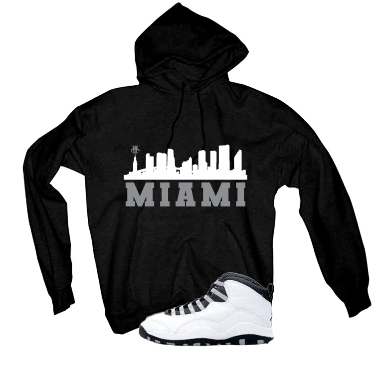 Air Jordan 10 OG Steel Black T-Shirt (Miami)| illcurrency