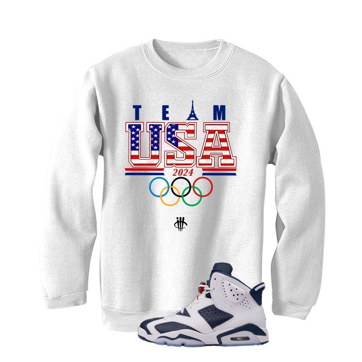 Air Jordan 6 Olympic | illcrrency White T-Shirt (Team USA)| illcurrency