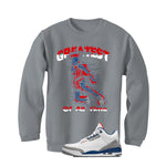 Air Jordan 3 True Blue Matching T-Shirt Grey T-Shirt (Greatest of all time)| illcurrency
