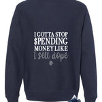 Air Jordan 13 Flint Navy Blue T-Shirt (I Gotta Stop Spending Money)| illcurrency