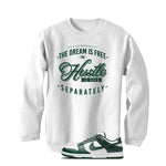 Nike Dunk Low Michigan State White T-Shirt (The dream is free)
