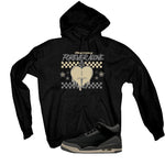 A Ma Maniere x Air Jordan 3 Black Black T-Shirt (Forever Alone)| illcurrency