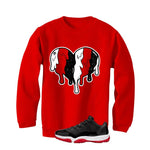 Air Jordan 11 Low Bred Red T-Shirt (Heart)| illcurrency