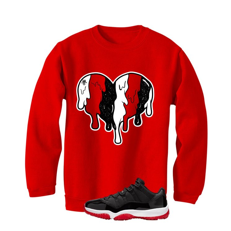 Air Jordan 11 Low Bred Red T-Shirt (Heart)| illcurrency