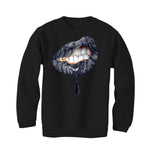 Air Jordan 5 “Georgetown” | illcurrency Black T-Shirt (LIPS UNSEALED)