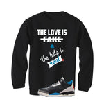 Air Jordan 3 OG Rare Air Black T-Shirt (Love is Fake)| illcurrency