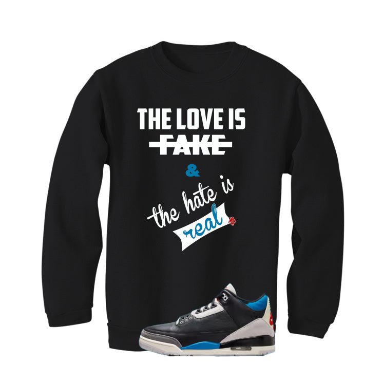 Air Jordan 3 OG Rare Air Black T-Shirt (Love is Fake)| illcurrency