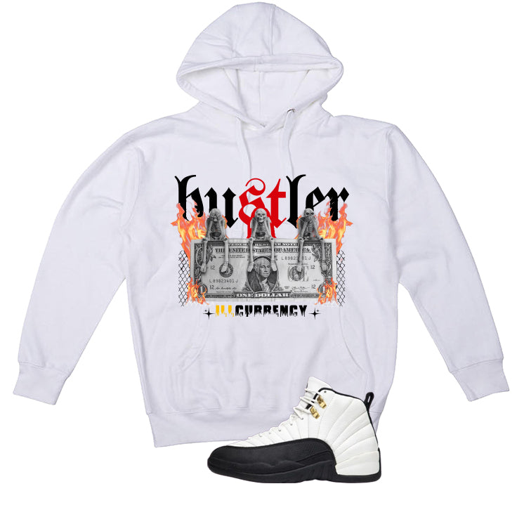 Air Jordan 12 Taxi Matching T-Shirt, Sweatshirts & Hoodies White T-Shirt (See No Evil Hustler)| illcurrency