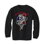 Air Jordan 8 “Playoffs” Black T-Shirt (Snake skeleton rose)