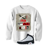 Air Jordan 9 OG Space Jam Matching T-Shirt Cut from a different cloth