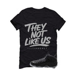 NIKE FOAMPOSITE ONE CARBON FIBER Matching T-Shirt, Sweatshirts & Hoodies Black T-Shirt (They not like us)| illcurrency