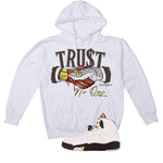 Air Jordan 5 Earth/Metallic Gold White T-Shirt (TRUST NO ONE)| illcurrency