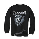 NIKE FOAMPOSITE ONE CARBON FIBER Matching T-Shirt, Sweatshirts & Hoodies Black T-Shirt (Passion)| illcurrency