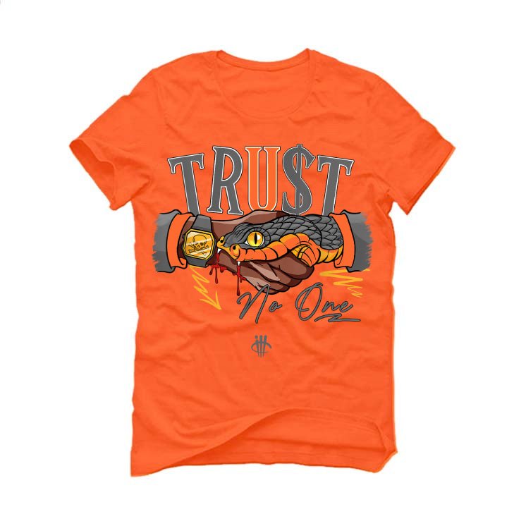 Air Jordan 3 Retro “Fear” | illcurrency Orange T-Shirt (TRUST NO ONE)