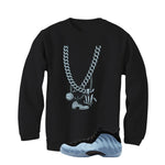 Nike Air Foamposite One Psychic Blue Black T-Shirt (Foam Chain)| illcurrency