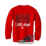 Air Jordan 1 High ’85 Bred Red T-Shirt (Gotta Stop Spending Money)| illcurrency