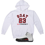 Air Jordan 12 “Red Taxi” | illcurrency White T-Shirt (GOAT 23)