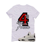 Air Jordan 4 Flight Club Matching T-Shirt, Sweatshirts & Hoodies White T-Shirt (Stay Fresh)| illcurrency
