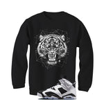 Air Jordan 6 Oreo Matching T-Shirt Black T-Shirt (Four Eyes)| illcurrency
