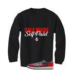 Air Jordan 1 Low OG Banned Matching T-Shirt, Sweatshirts & Hoodies Black T-Shirt (Self Made Self Paid)| illcurrency