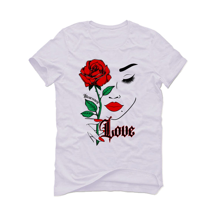 Air Jordan 4 Valentine’s Day (Sierra Red) Matching T-Shirt, Sweatshirts & Hoodies White T-Shirt (Love)| illcurrency