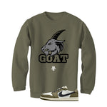Air Jordan 1 Low OG Medium Olive Matching T-Shirt, Sweatshirts & Hoodies Military Green T-Shirt (Goat)| illcurrency