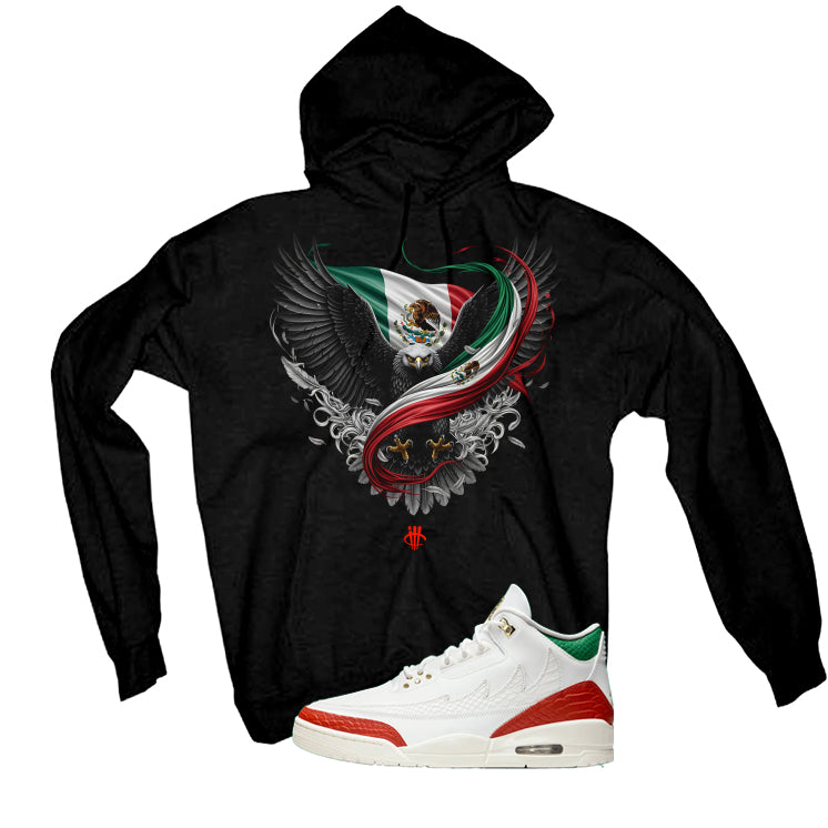 Air Jordan 3 Mexico El Vuelo Matching T-Shirt, Sweatshirts & Hoodies Black T-Shirt (Eagle)| illcurrency