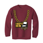 Air Jordan 5 Burgundy - Burgundy T-Shirt (KEEP IT ON ME)