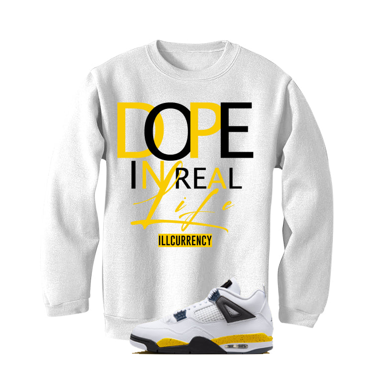 Air Jordan 4 Tour Yellow Matching T-Shirt DOPE